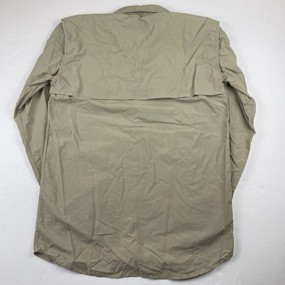 Go Fish Adventure Apparel Button Up Fishing Shirt Men’s M Roll Tab Sleeve - Picture 2 of 14